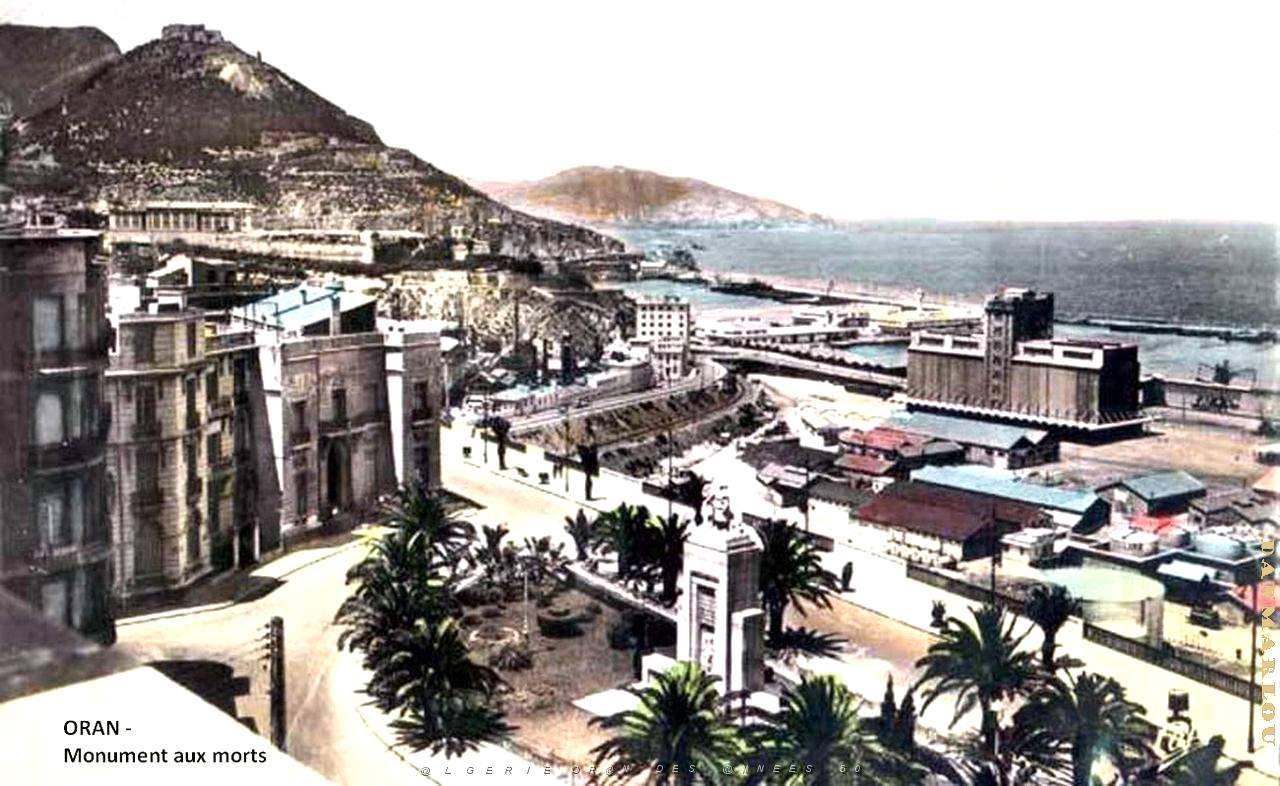 Oran - Monument aux Morts et Port - Vue aerienne.jpg